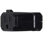 Connectors - 2 Pole, 3 Wire - 15A-125V - Female Receptacle