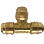 Brass Flare Tee Three Ends