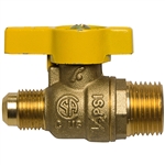 Straight Gas Valve - MPT x Flare