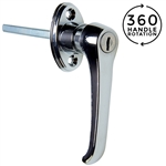 Chrome Spinning 360 Degree Locking L Handle