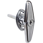 Locking T Handle - Chrome Plated