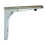 Chrome Plated Folding Removable Shelf Bracket