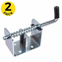 Bolt Latch - Stop Pin - Zinc Plated Steel - Black Grip