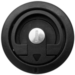 Flush-Mount Latch - Locking - Black