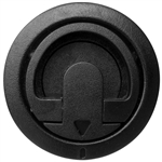 Flush-Mount Latch - Non-Locking - Black - Plastic