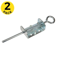 Eye Bolt Latch - Stop Pin - Spring Loaded - Zinc Plated