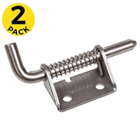 SS - Spring Loaded Bolt Latch - w/Pin