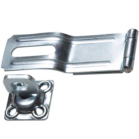 Hasp with Swivel Staple - Zinc Plated