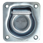 Recessed Tie Down Ring - 2,000lb Capacity - Zinc Plated Steel