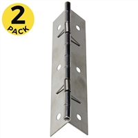 Butt Hinge - SS - Spring Open - Holes - 2.00" x 5.00"