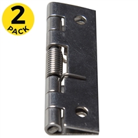 Butt Hinge - SS - Holes - Spring Closed - 1" x 2"