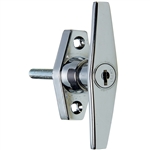 Locking T Handle - Chromed Zinc