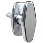 Rounded T Handle - Non-Locking - Brushed Finish