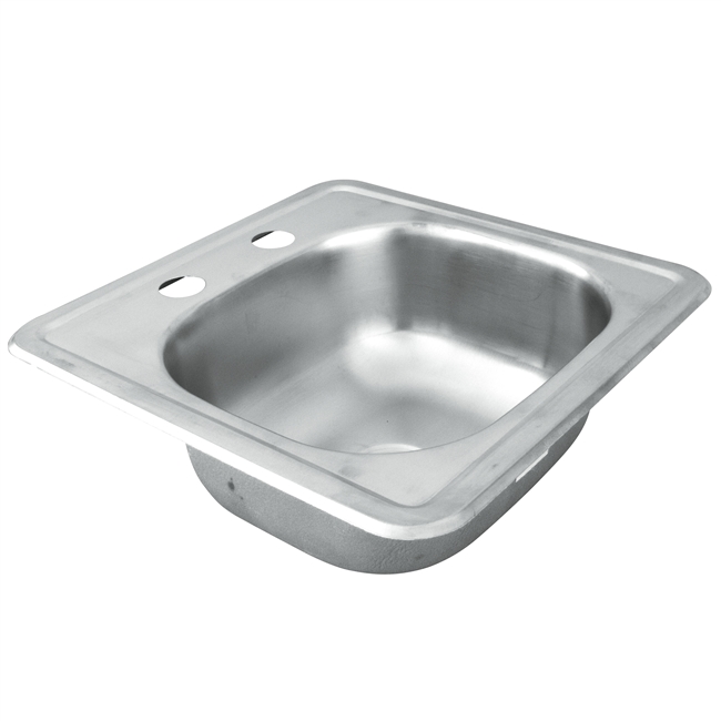 Two-holed Stainless Steel Bar Sink