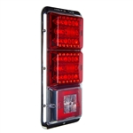 LED 3-Inline Tail Light - Red/Red