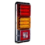 LED 3-Inline Tail Light - Red/Amber
