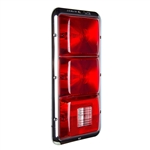 Recessed Triple Tail Light - Chrome Bezel
