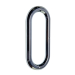 Oval Chrome Plastic Grommet Bezel