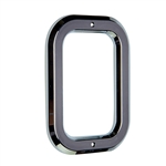 Rectangle Chrome Plastic Grommet Bezel