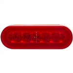 22 LED Oval GLO Light - Red - 6"