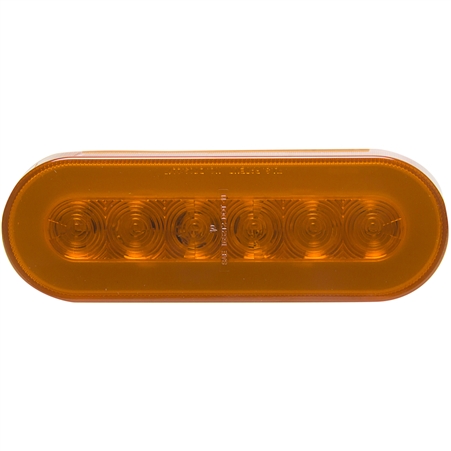 22 LED Oval GLO Light Amber/Amber - 6"