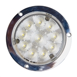 4" Deep Dish Utility Light - 10 LED - White