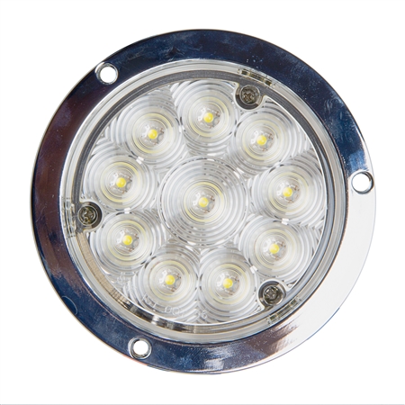 4" Deep Dish Utility Light - 10 LED - White