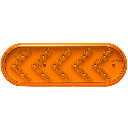 35 LED Oval Sequential Turn Signal - Amber