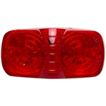 12 LED Rectangular Clearance Marker Red