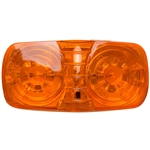 12 LED Rectangular Clearance Marker Amber