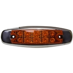 10 LED Reflector Rectangular Clearance Marker Amber