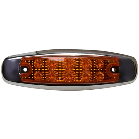 10 LED Reflector Rectangular Clearance Marker Amber