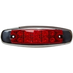 10 LED Reflector Rectangular Clearance Marker Red