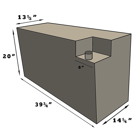 44 Gallon #96H - Waste Tank - (M049TK)