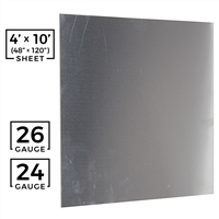 Flat #430 Magnetic Steel Sheet - 4' x 10' - (48" x 120")