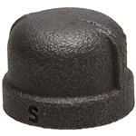 Cap - Threaded - Black