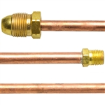Marshall Excelsior Copper Hogtail - 1/4" MNPT x MPOL