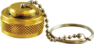 Marshall Excelsior Acme Caps - 1-3/4" F.Acme - Brass w/ Chain