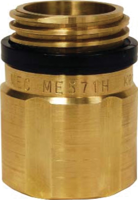 Hose End Fill Check Adapter - 1-3/4" F.ACME x 1-3/4" M.ACME -Swivel - High Flow (Marshall Excelsior)