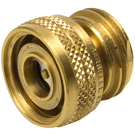 Hose End Fill Check Adapter - 1-3/4" F.ACME x 1-3/4" M.ACME -Swivel (Marshall Excelsior)