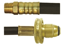 Marshall Excelsior Rubber Pigtail w/ Thermoplastic Hose - M. SNPOL x 1/4" MNPT