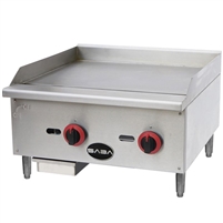 24" Manual Griddle
 60,000 BTU