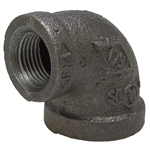 90 Degree Reducer Elbow - Threaded - Black
