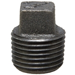 Square Head Plug - Threaded - Black