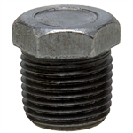 Hex Head Plug - Threaded - Black