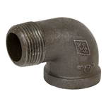 90 Degree Street Elbow - Threaded - Black