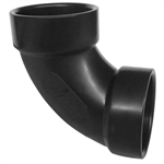 Black ABS Elbow - 90 Degree
