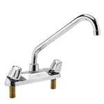 8" Two Handle Kitchen Faucet - High Rise Spout - Chrome
