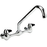 12" Wall-mount Faucet w/ High Rise Spout