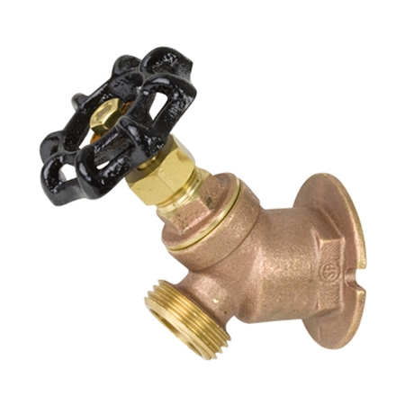 Brass Flanged Sillcock w/ Stuffing Box - FIP Inlet